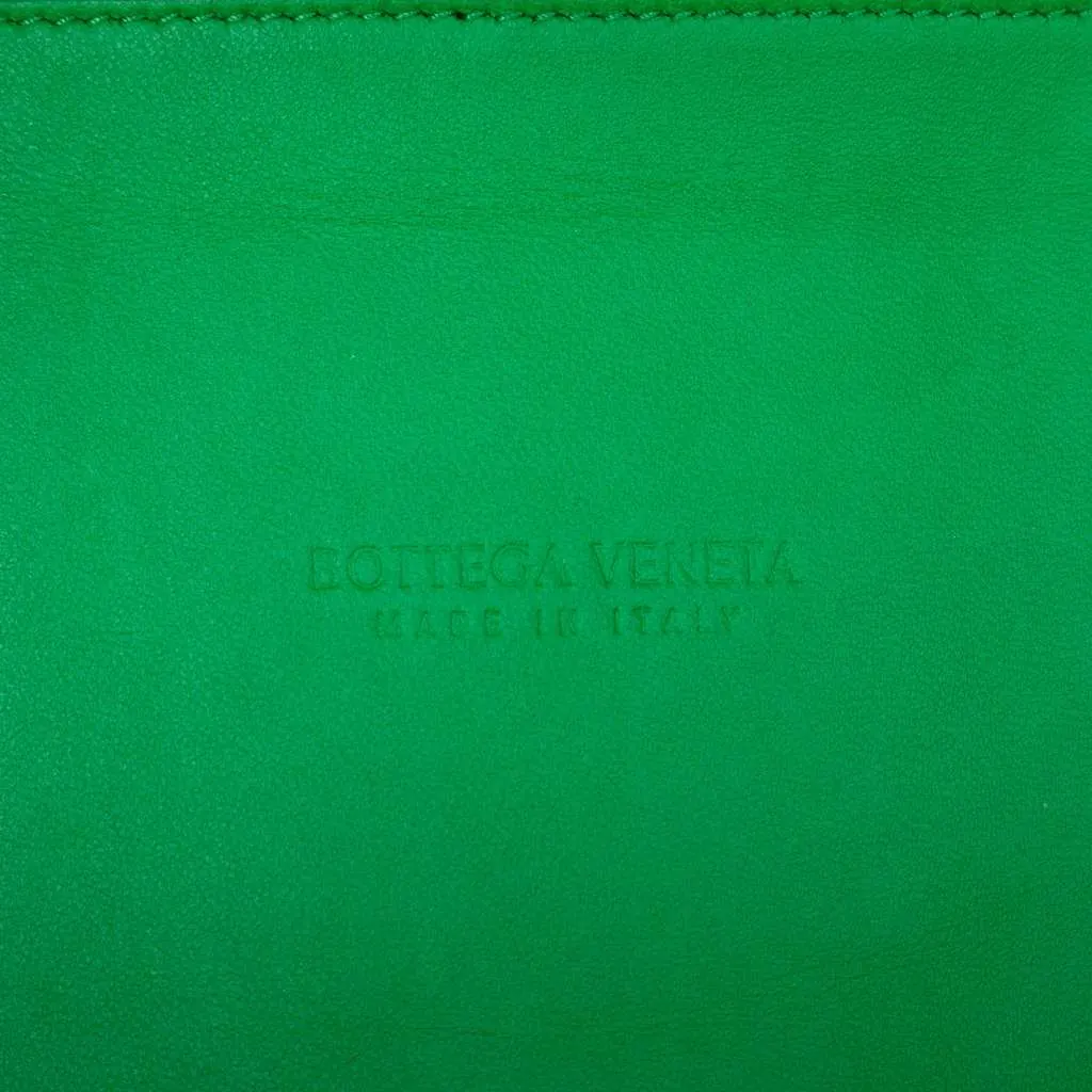 Bottega Veneta Small Nappa Maxi Intrecciato Arco Tote Green Leather Very good - Box View