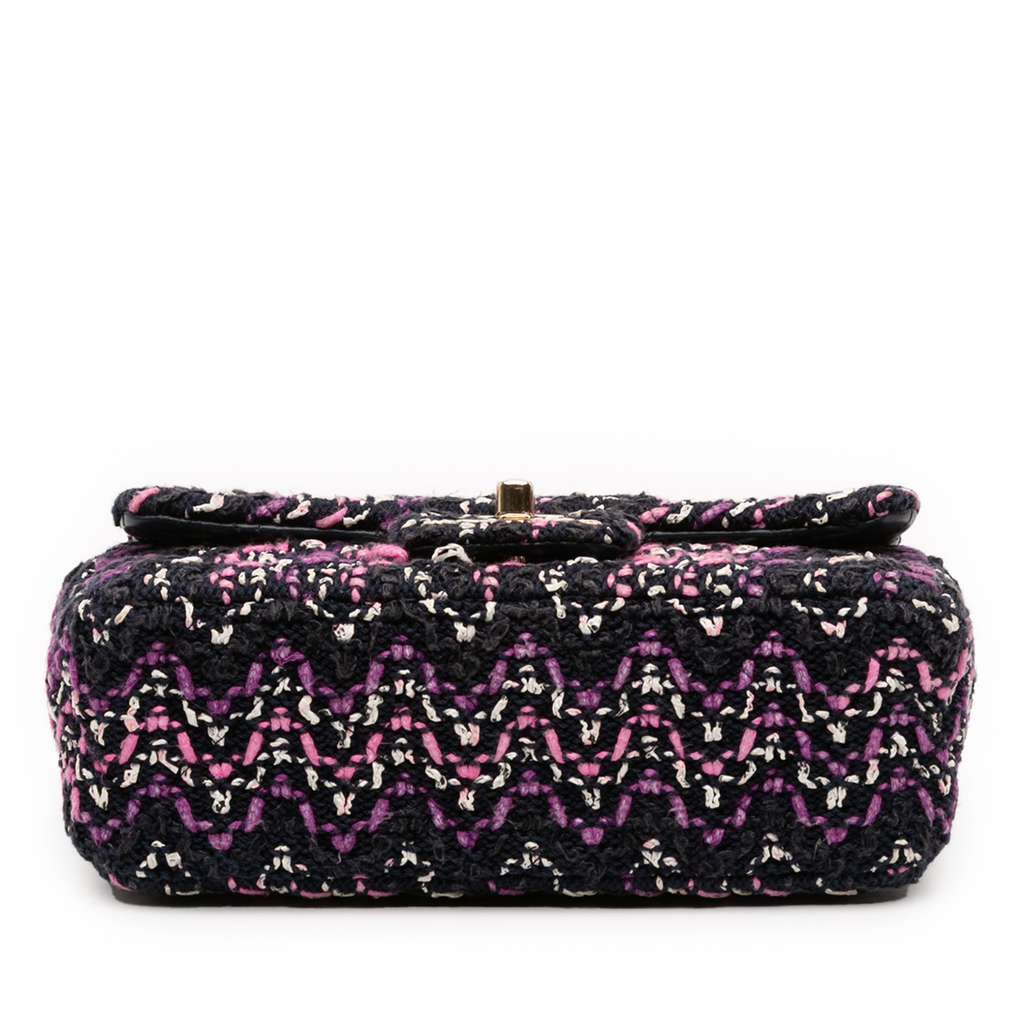 Chanel Mini Rectangular Classic Multicolor Cotton Stitched Single Flap - 3