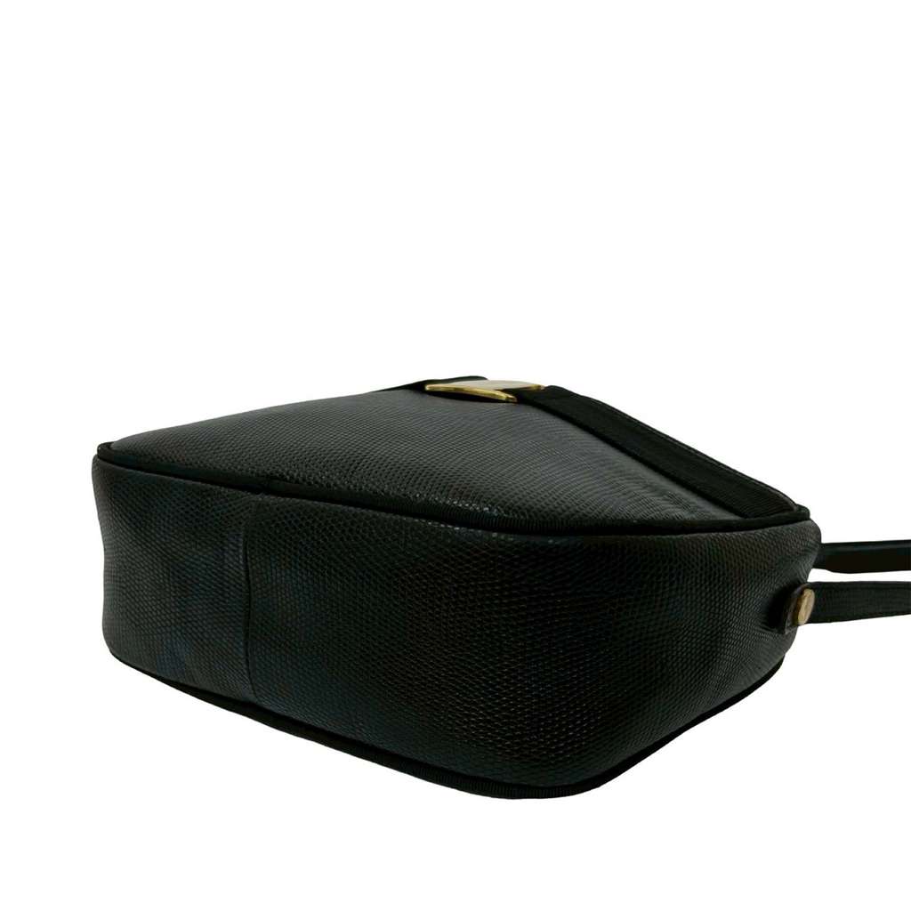Salvatore Ferragamo Embossed Lizard Leather Vara Crossbody - 5