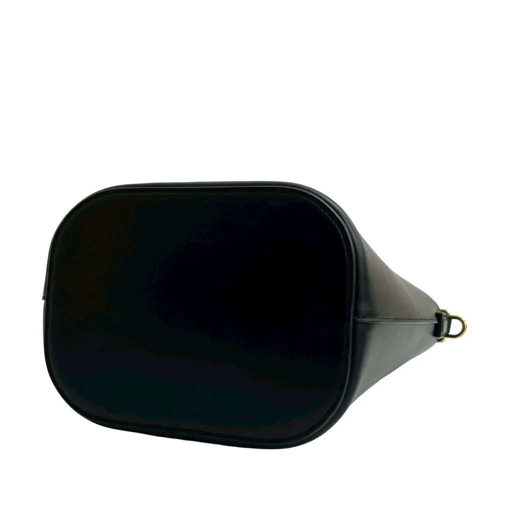 Celine Small Smooth Calfskin Louise Bucket Bag Black Leather Good - Box View