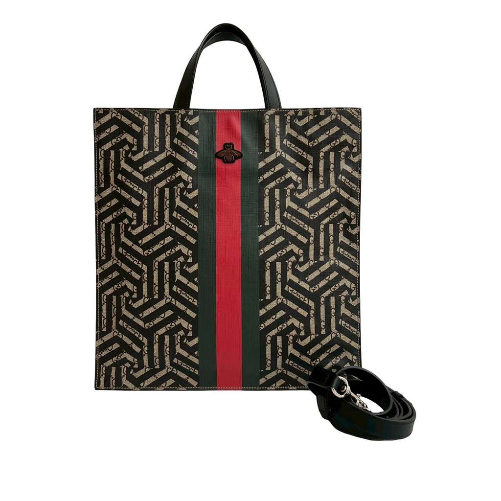 Gucci GG Supreme Caleido Web Vertical Tote