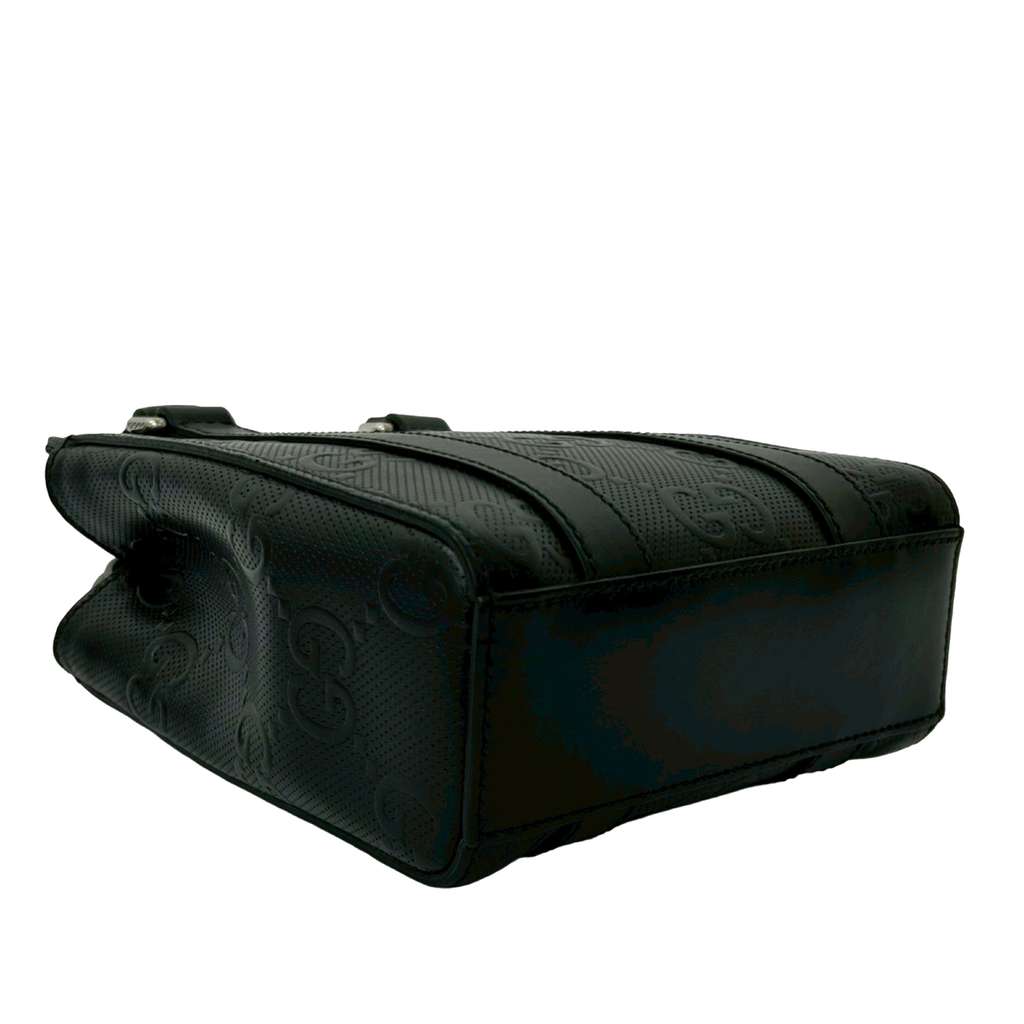 Gucci Mini GG Embossed Perforated Leather Tote - 3