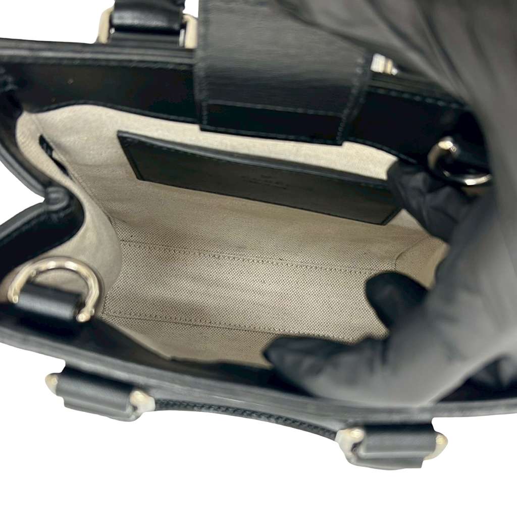 Gucci Mini GG Embossed Perforated Leather Tote - 5