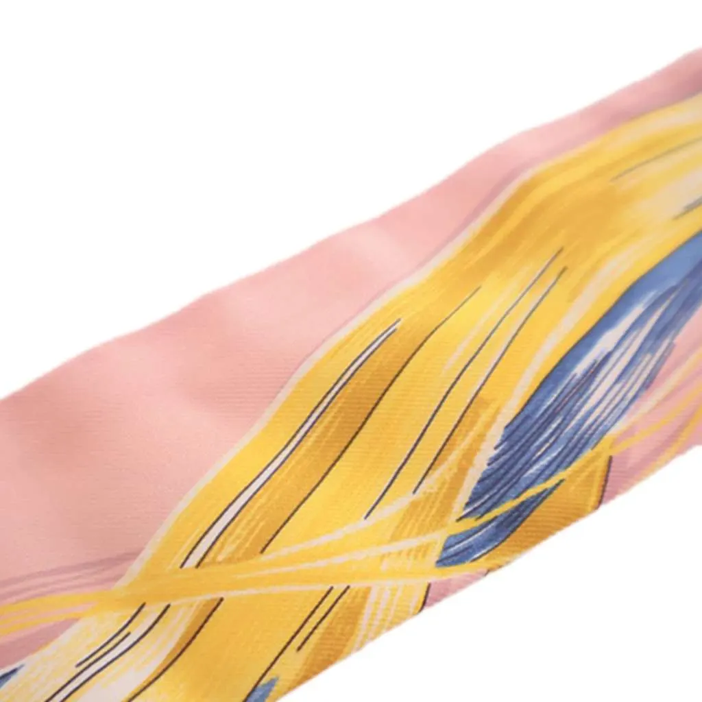 Hermès Cavalcades Silk Twilly Scarf Pink Silk Good - Box View