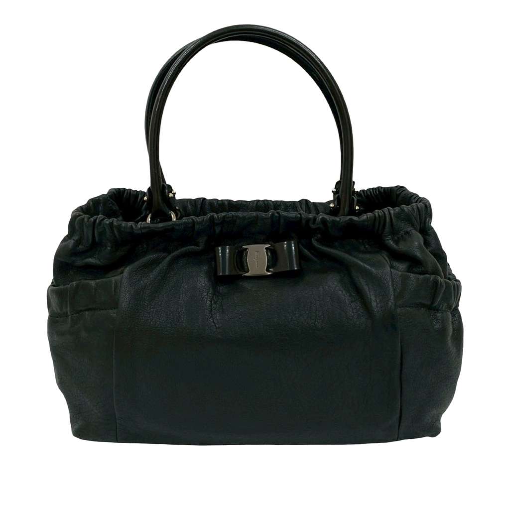 Salvatore Ferragamo Leather Vara Bow Handbag