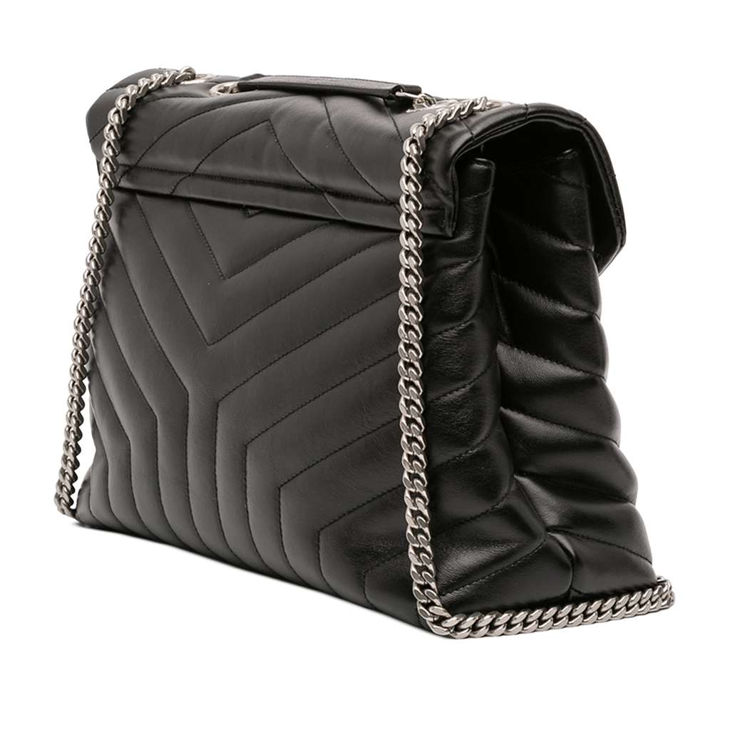 Saint Laurent Medium Matelasse Leather LouLou Shoulder Bag - 2
