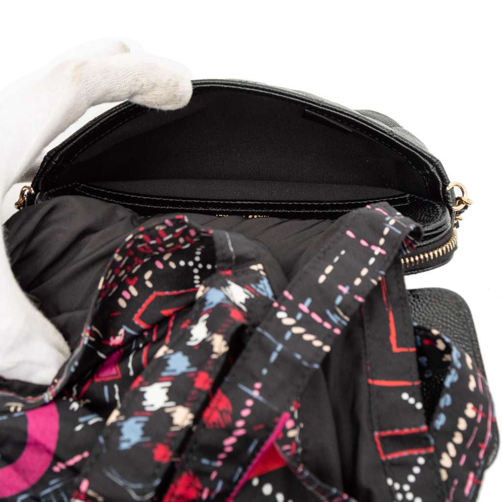 Chanel Nylon Graffiti Foldable Shopping Tote in Caviar Flap - 5