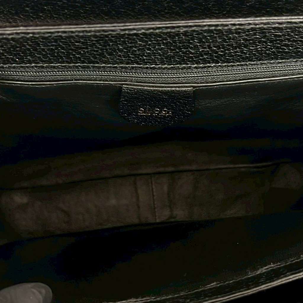 Gucci Medium Grained Calfskin Bamboo Lady Lock Handbag - 4