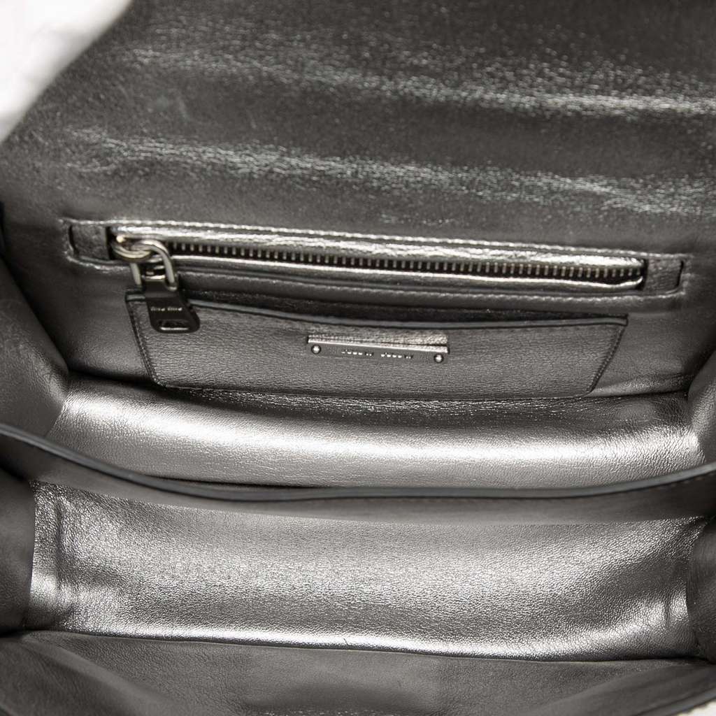 Miu Miu Metallic Goatskin Madras Crossbody - 4