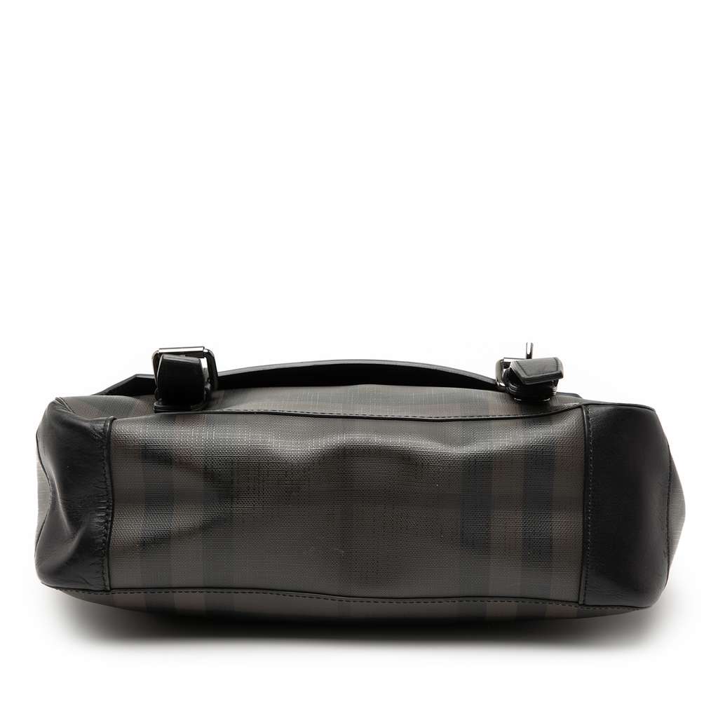 Burberry Smoke Check Coated Canvas Hendley Messenger Bag - 3