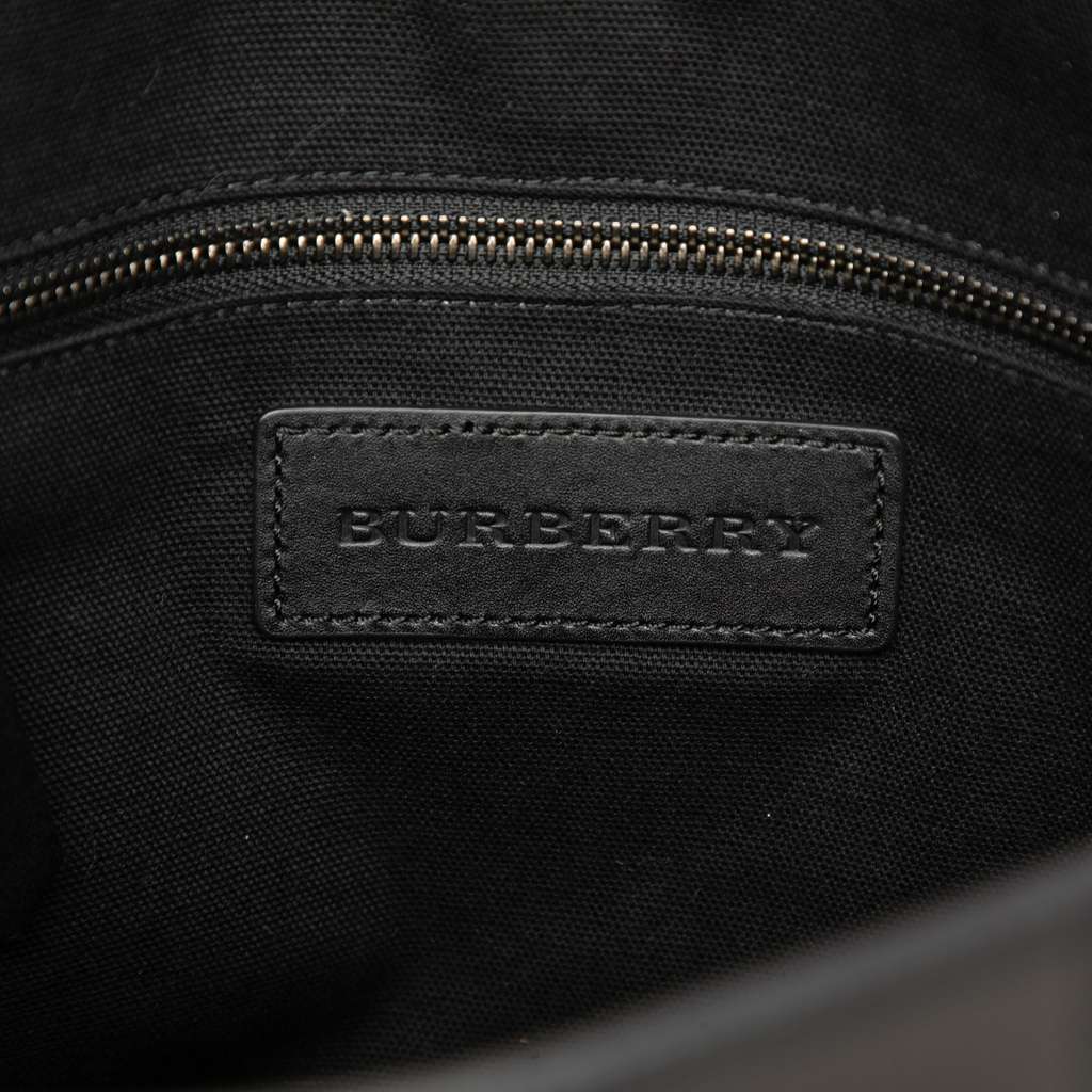 Burberry Smoke Check Coated Canvas Hendley Messenger Bag - 5