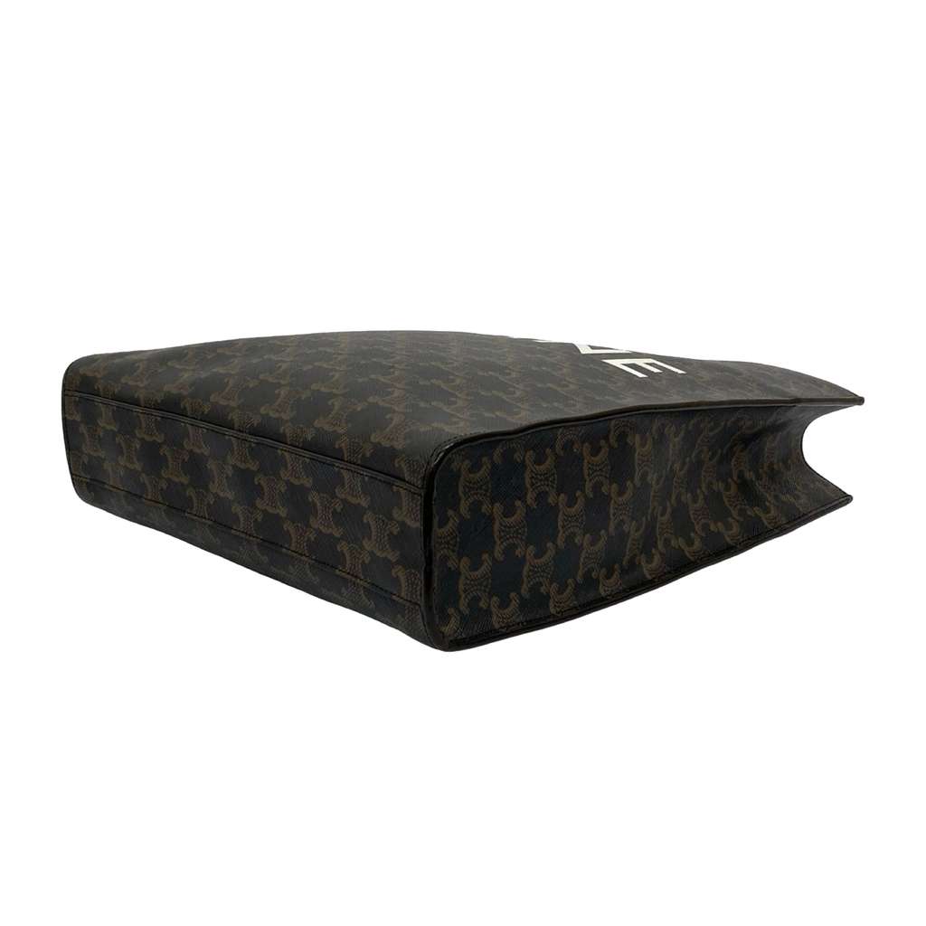 Celine Small Triomphe Coated Canvas Vertical Cabas Tote - 5