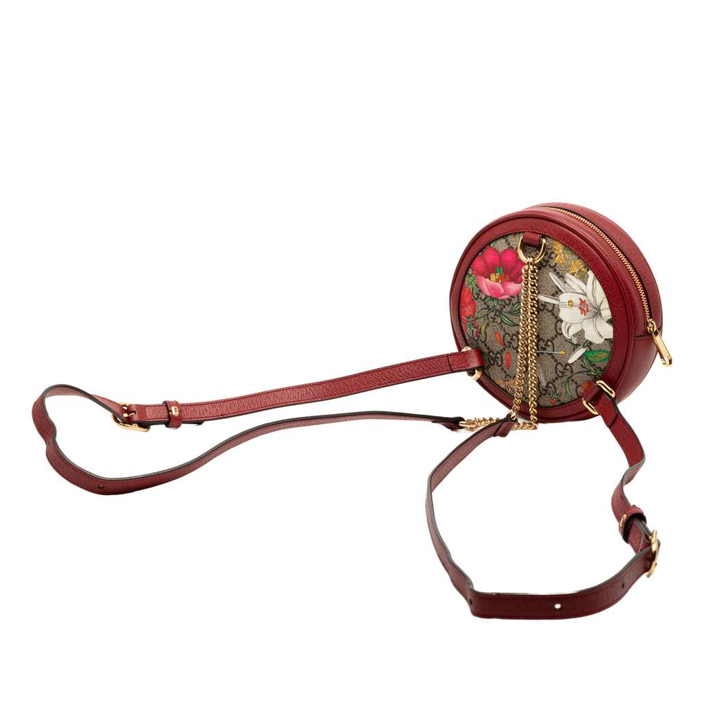 Gucci Mini GG Supreme Flora Round Ophidia Backpack - 2