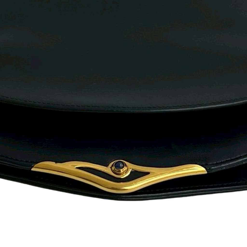 Cartier Leather Sapphire Chain Crossbody - 5