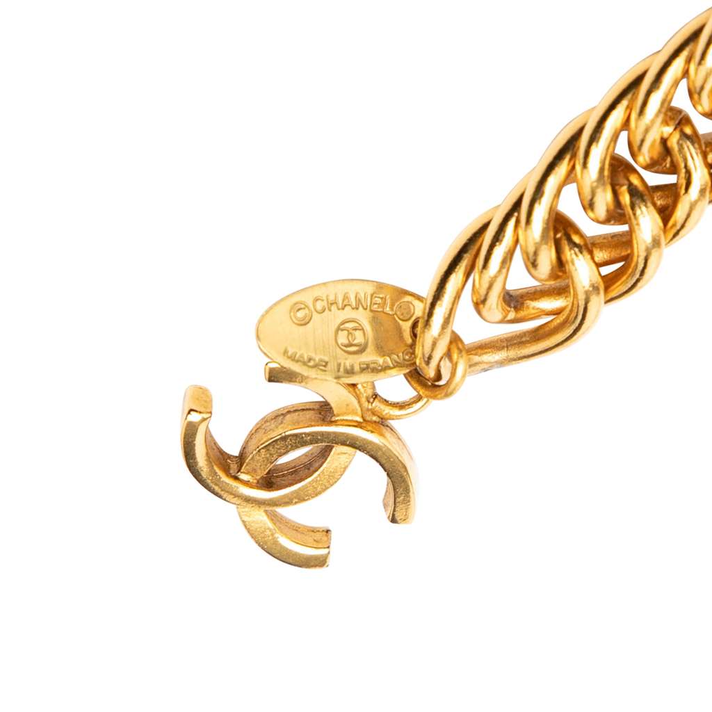 Chanel CC Gold Plated Double Sun Chain Link Belt - 4