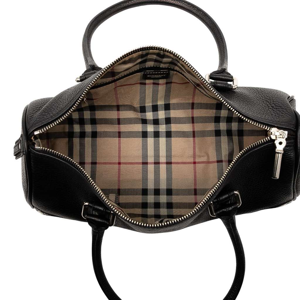 Burberry Grained Calfskin Handbag - 4