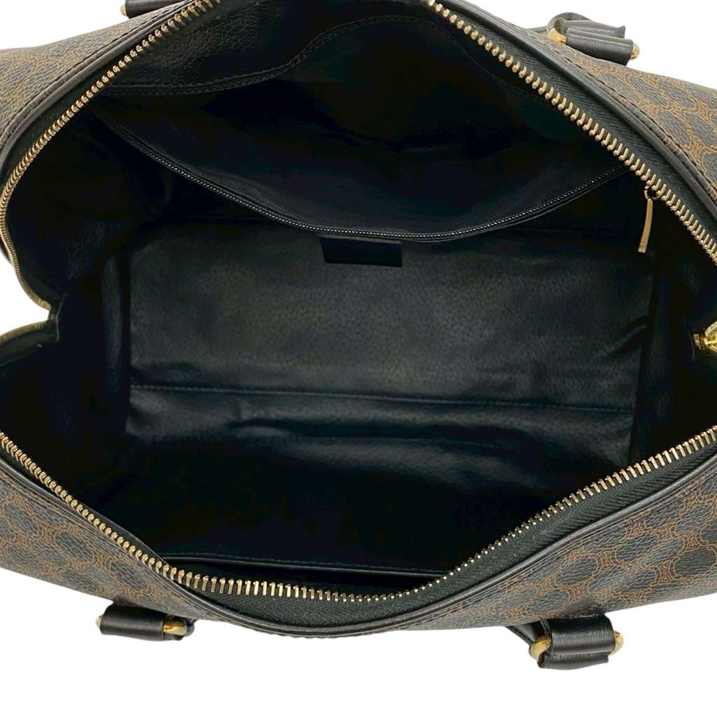 Celine Macadam Coated Canvas Boston Bag - 3