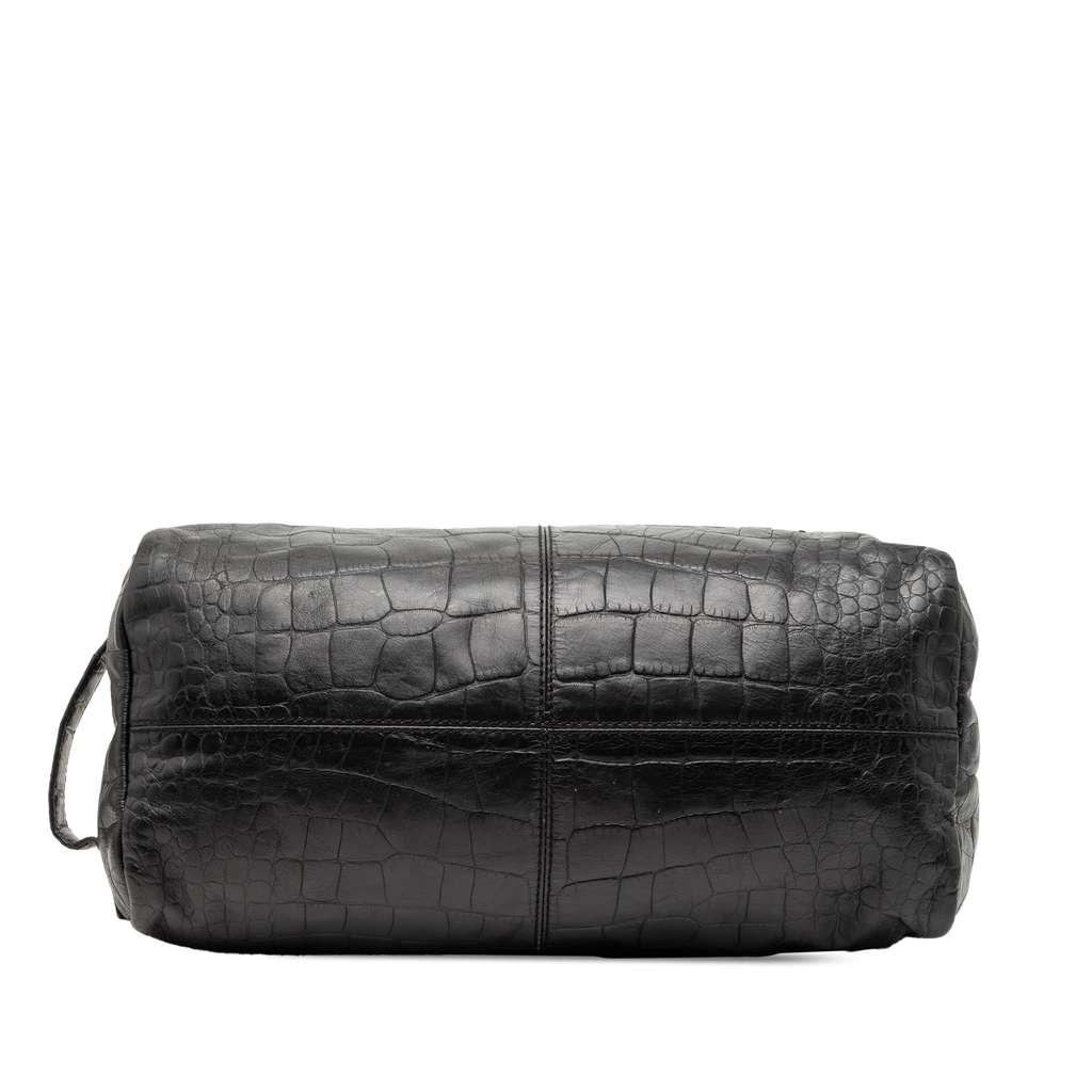 Givenchy Croc Embossed Leather Duffle Bag - 3