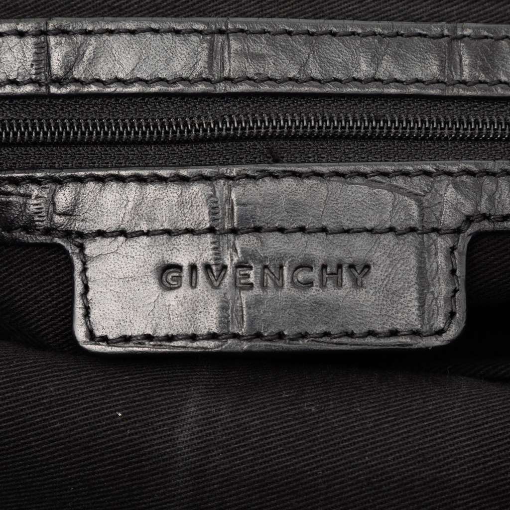 Givenchy Croc Embossed Leather Duffle Bag - 5