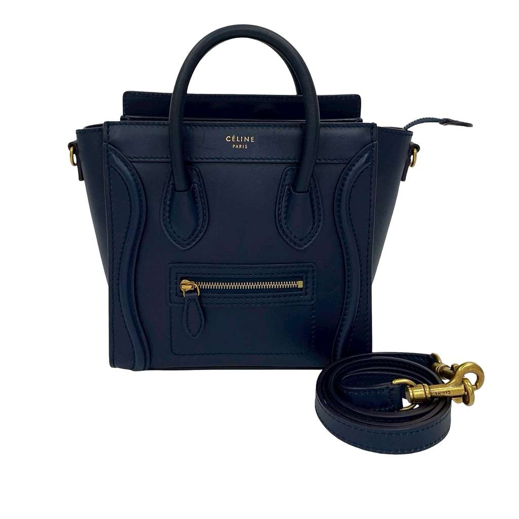 Celine Nano Leather Luggage Tote