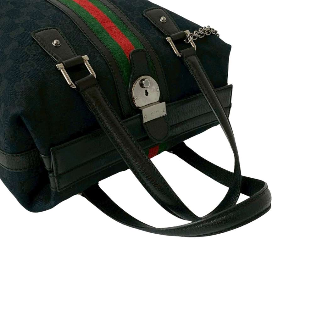 Gucci GG Canvas Web Treasure Handbag - 4