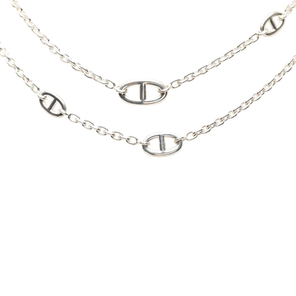 Hermès Sterling Silver Farandole Long Necklace 120 - 2