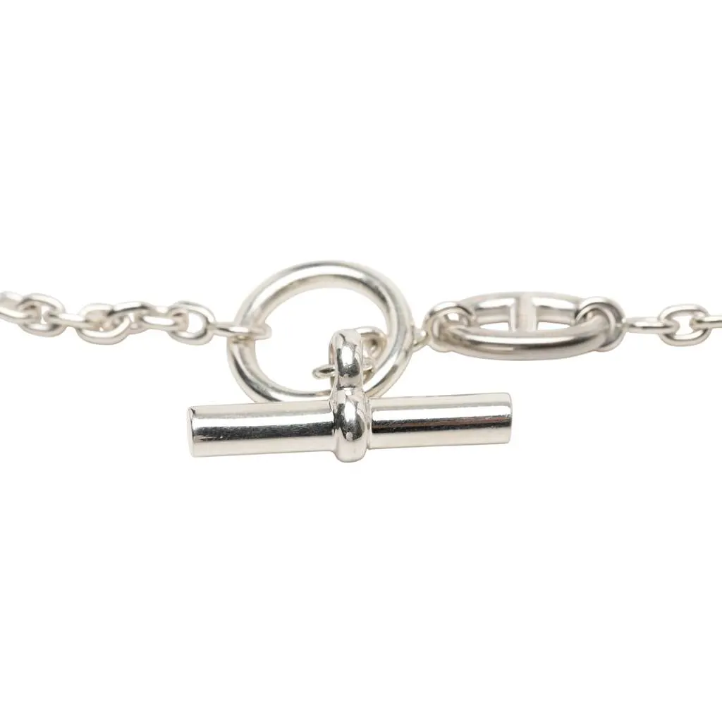 Hermès Sterling Silver Farandole Long Necklace 120 Silver Silver Good - Inside View