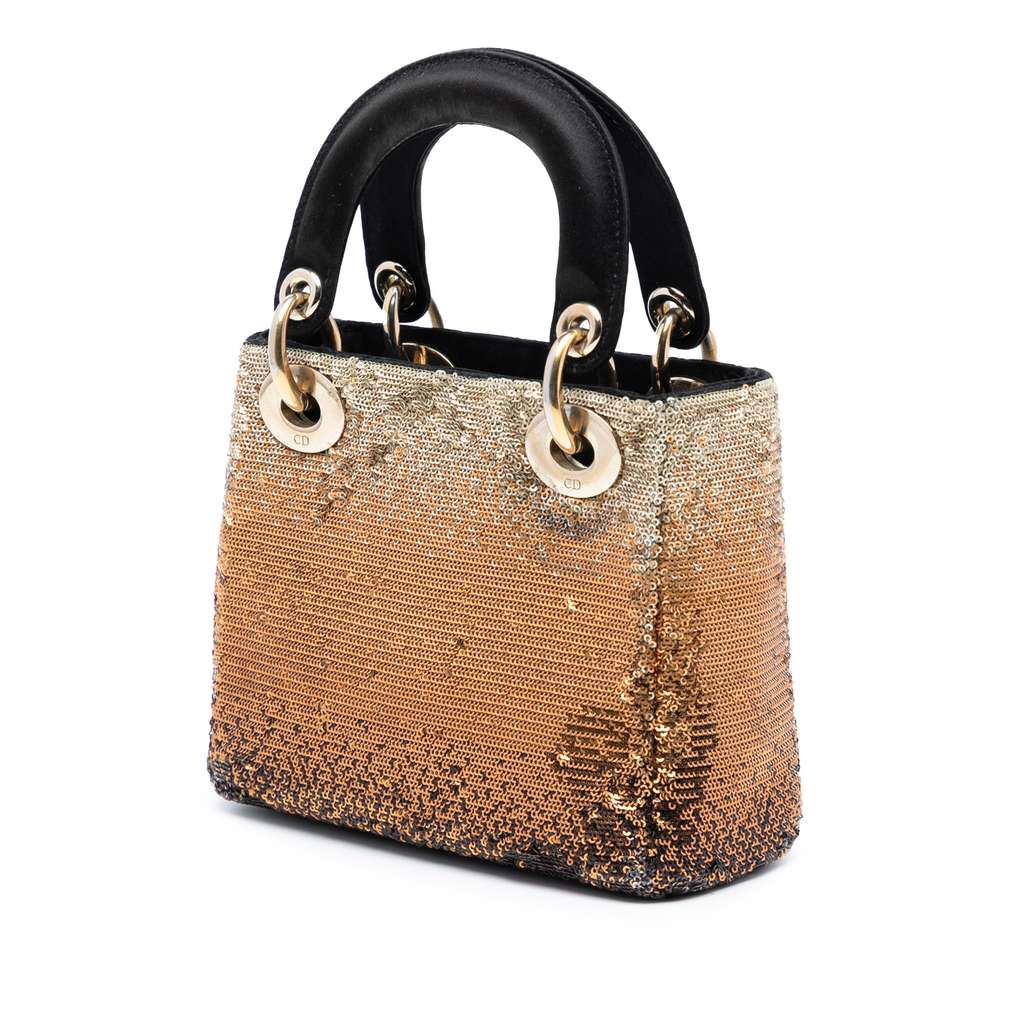 Dior Mini Satin Sequin Gradient Lady Dior - 2