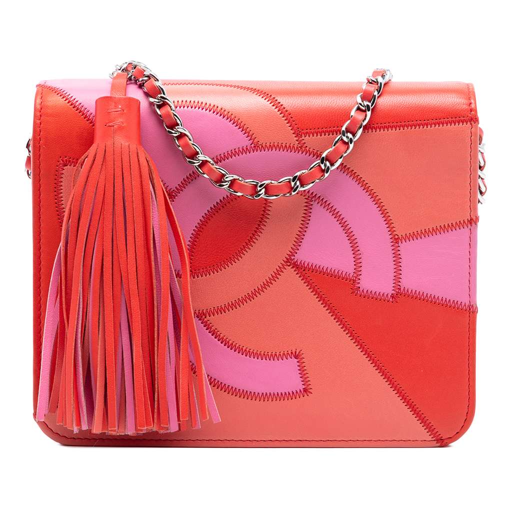 Chanel CC Lambskin Patchwork Wallet On Chain