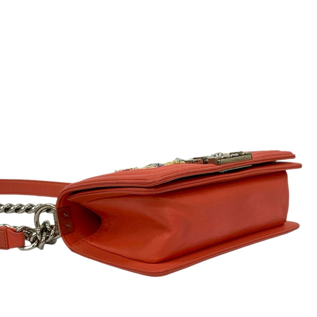 Chanel Small Tweed and Lambskin Boy Flap - 2