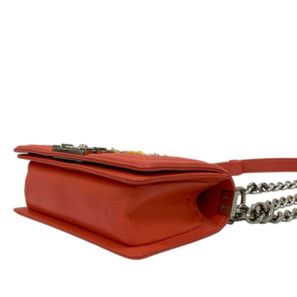 Chanel Small Tweed and Lambskin Boy Flap - 3