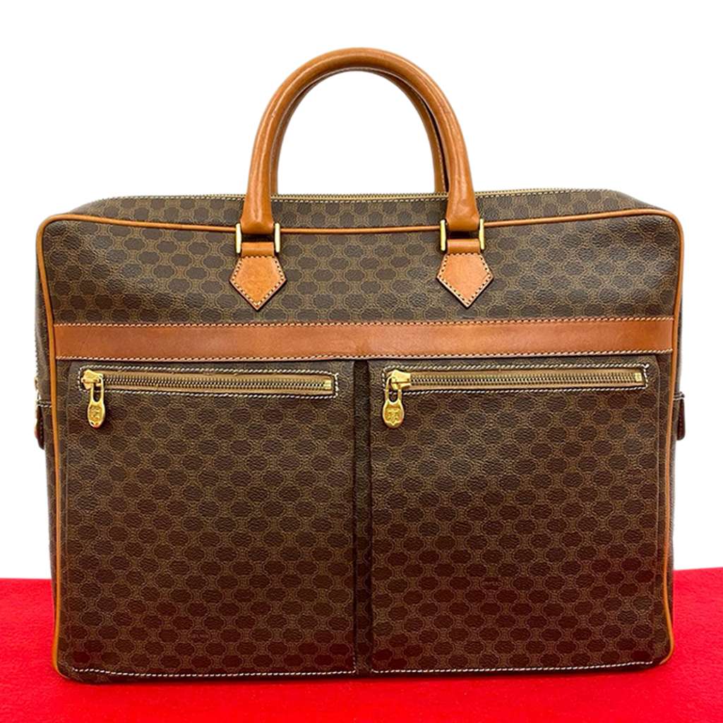 Celine Macadam Coated Canvas Business Bag - 2