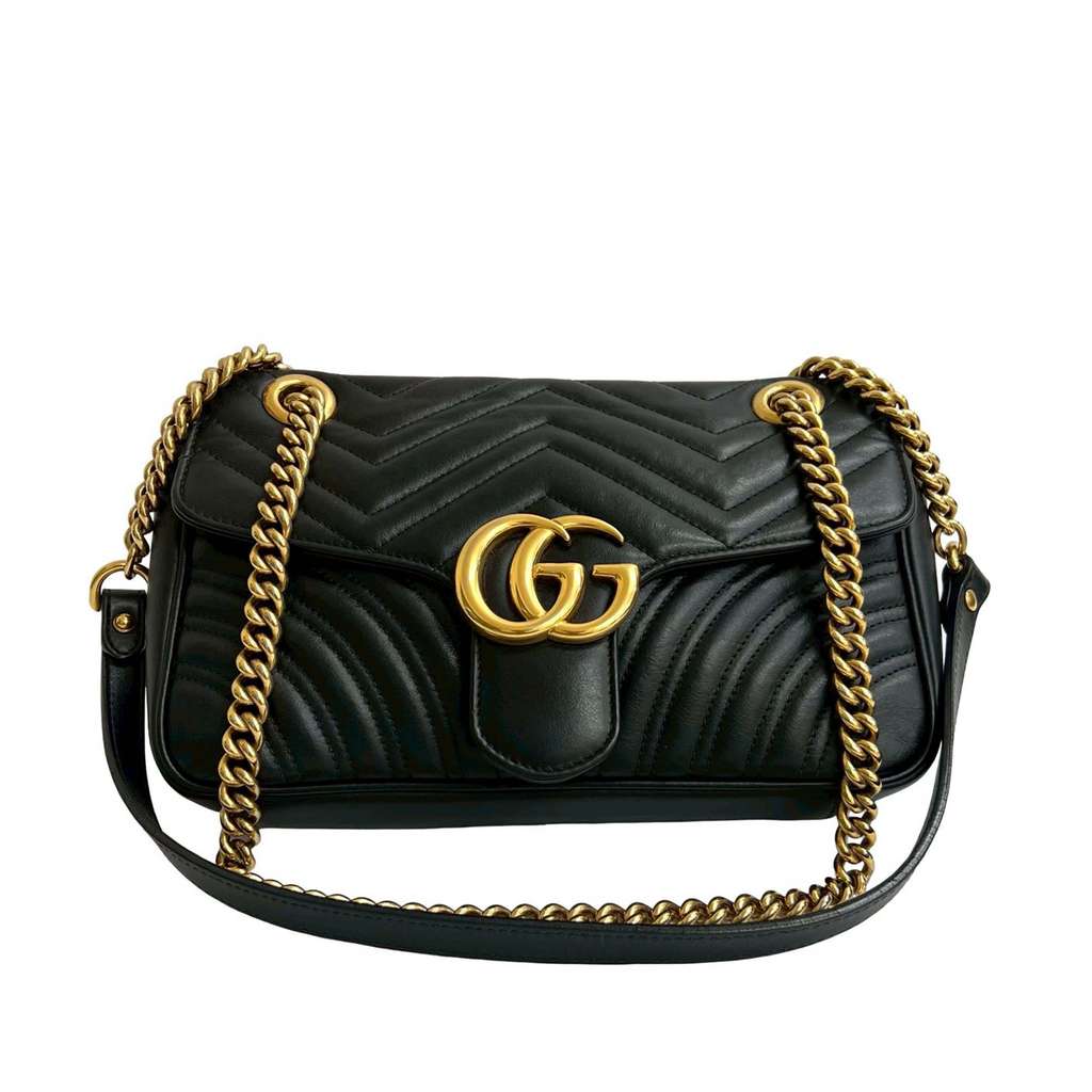 Gucci Medium GG Marmont Matelasse Leather Shoulder Bag