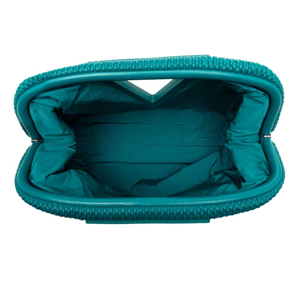 Bottega Veneta Medium Lambskin Knit The Point Triangle Satchel - 4