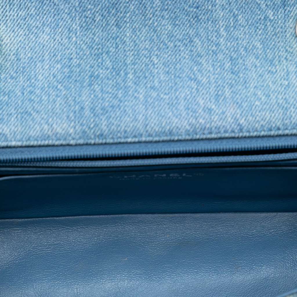 Chanel Mini Rectangular Classic Denim Braided Single Flap - 4