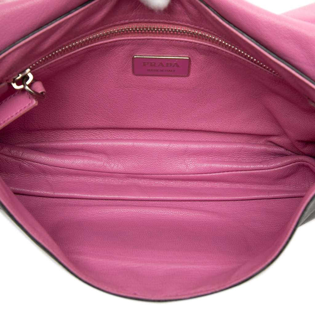 Prada Leather Mirror Chain Flap - 4