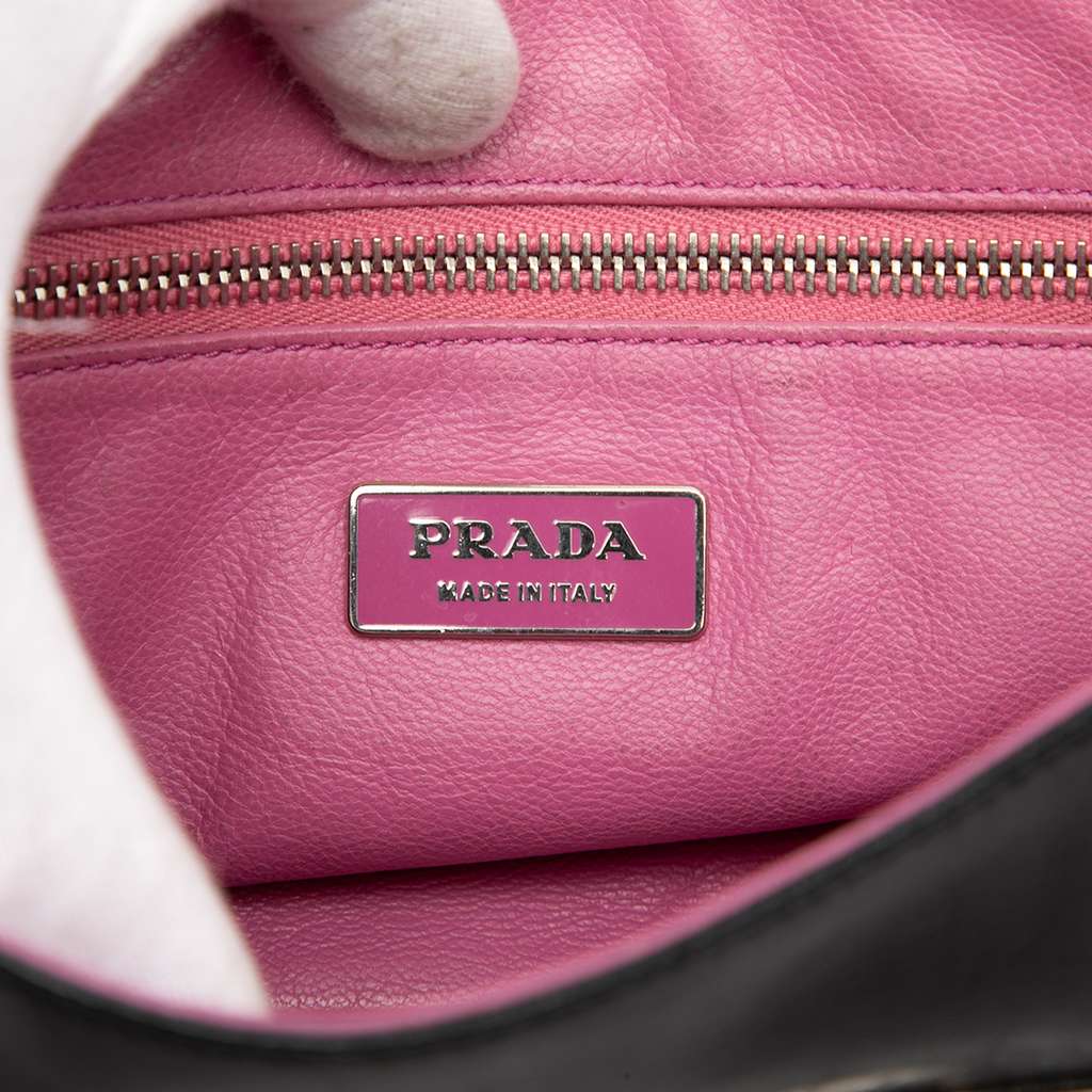 Prada Leather Mirror Chain Flap - 5