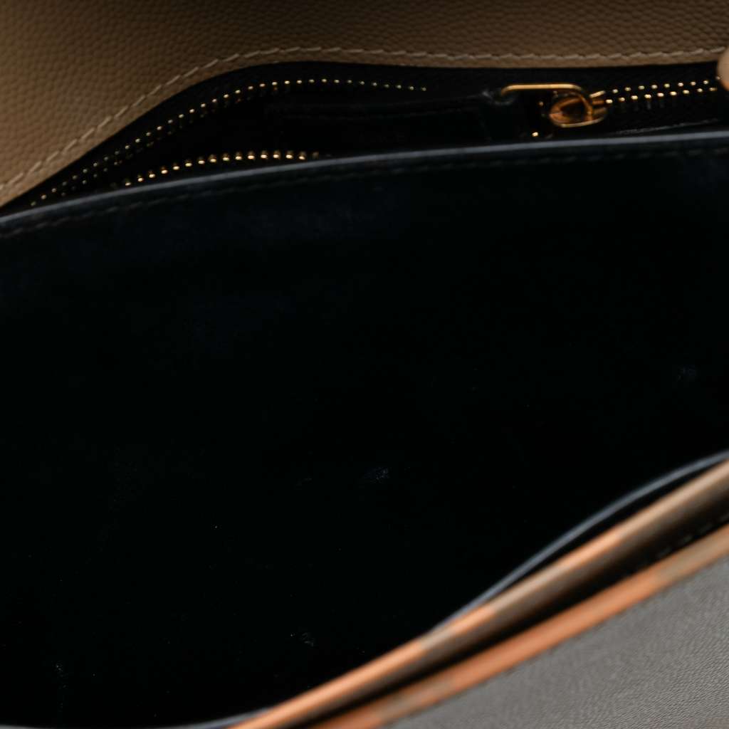 Saint Laurent Grain De Poudre Monogram Cassandra Chain Wallet - 5