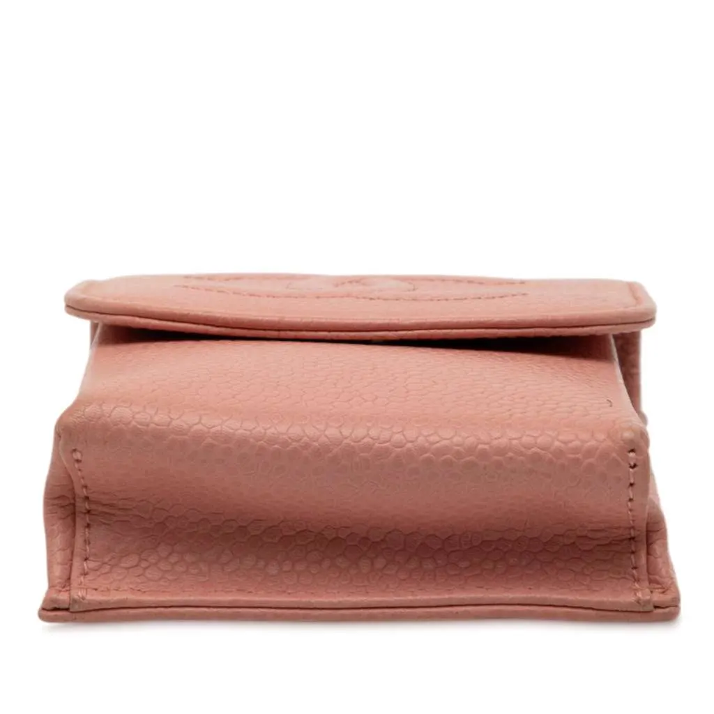 Chanel CC Caviar Cigarette Case Pink Leather Very good - Inside View
