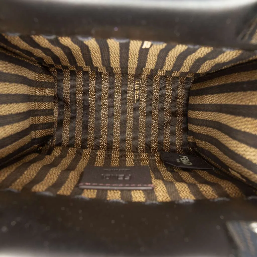 Fendi Mini Leather Sunshine Shopper Tote Black Leather Very good - Model View