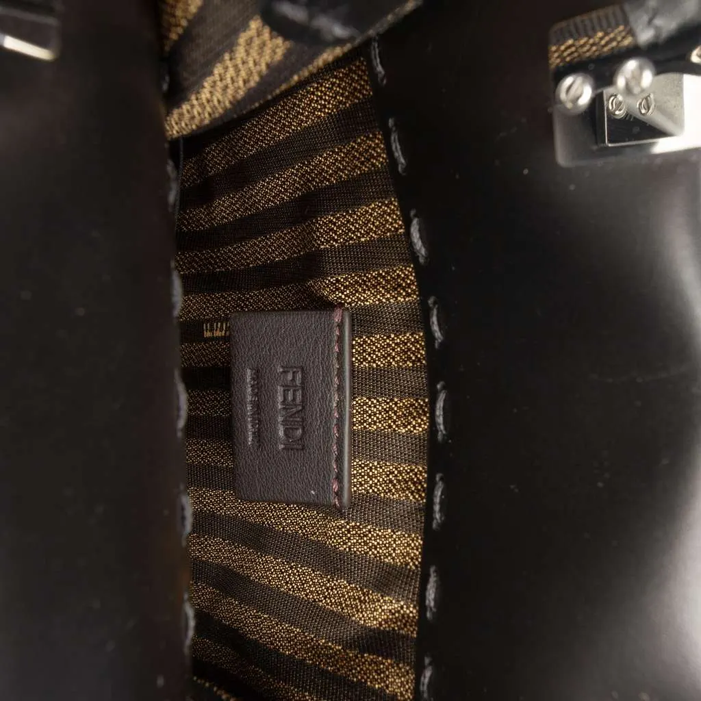 Fendi Mini Leather Sunshine Shopper Tote Black Leather Very good - Box View