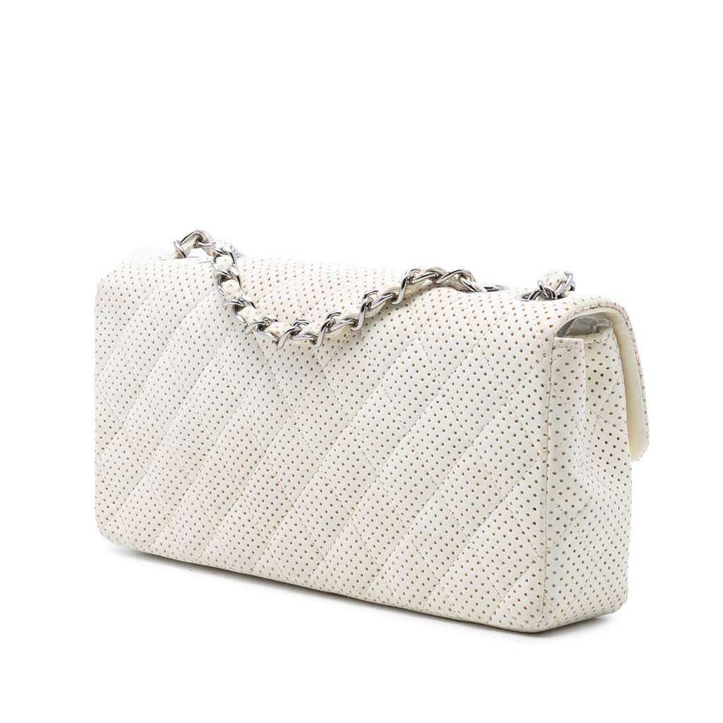 Chanel Classic Perforated Lambskin East West Flap - 2