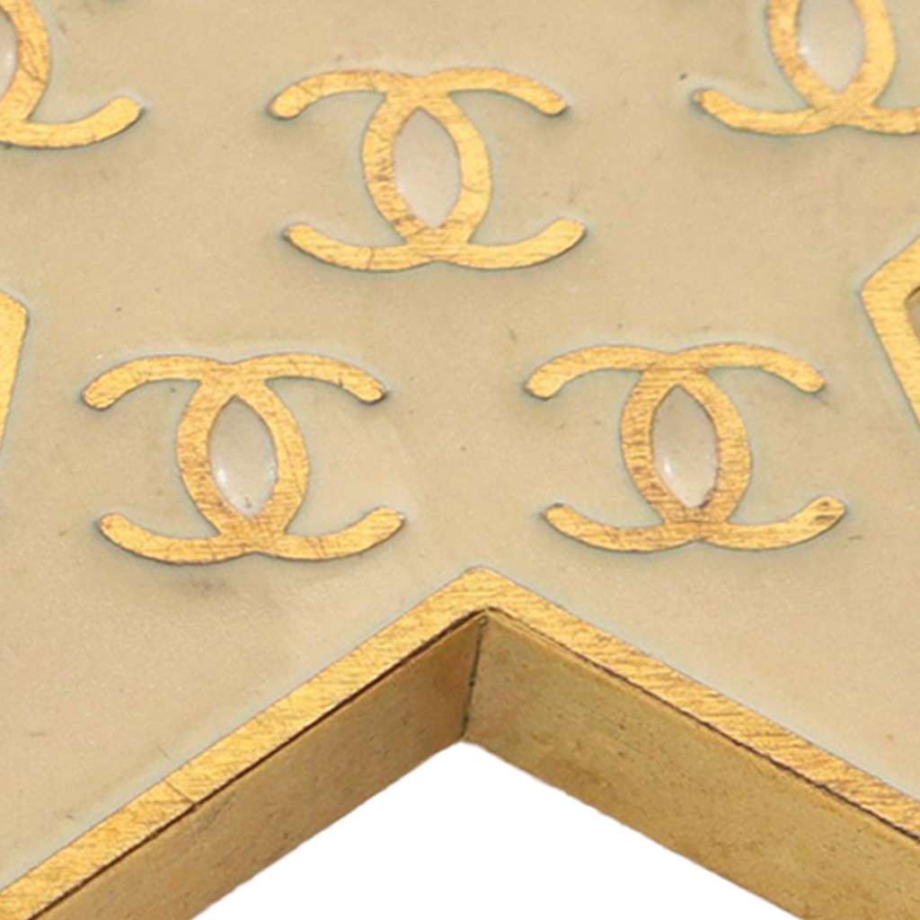 Chanel CC Gold Plated Enamel Star Brooch - 5