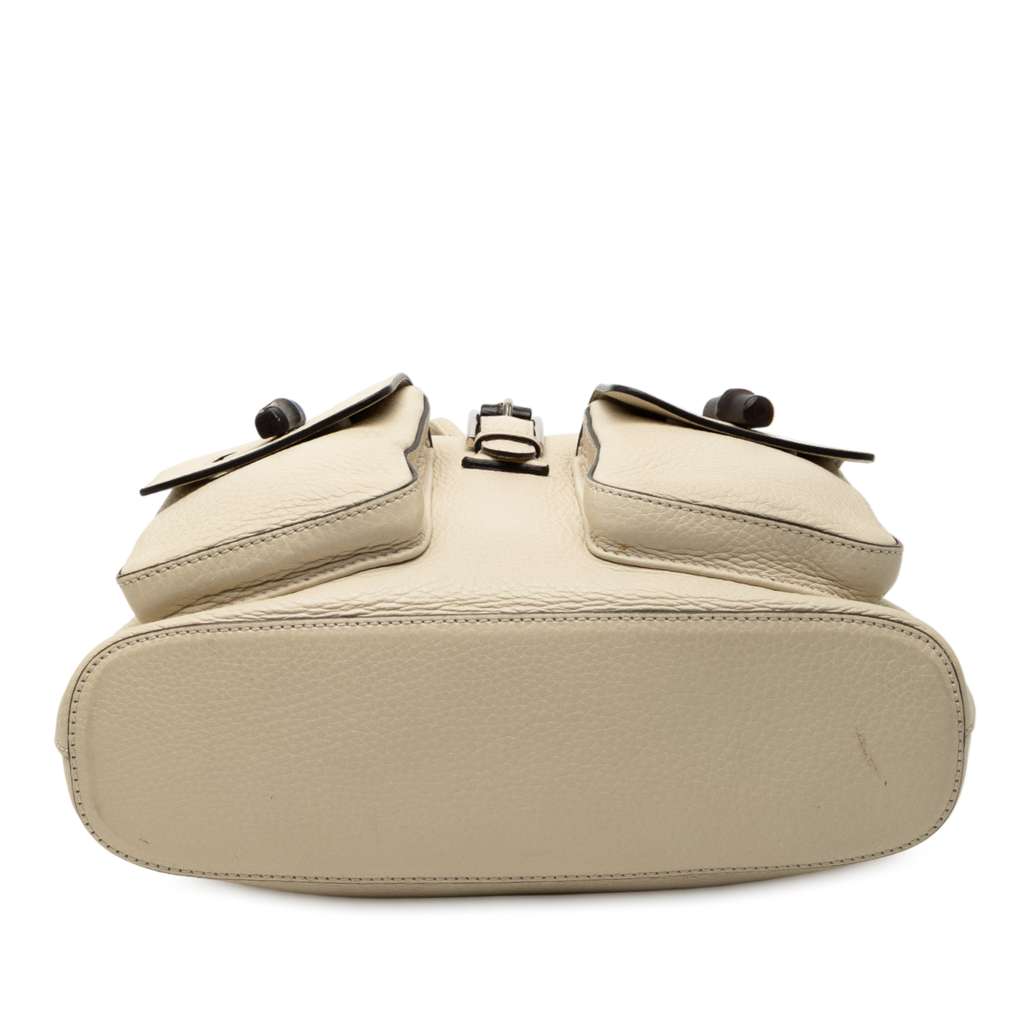 Gucci Leather Bamboo Tassel Backpack - 3