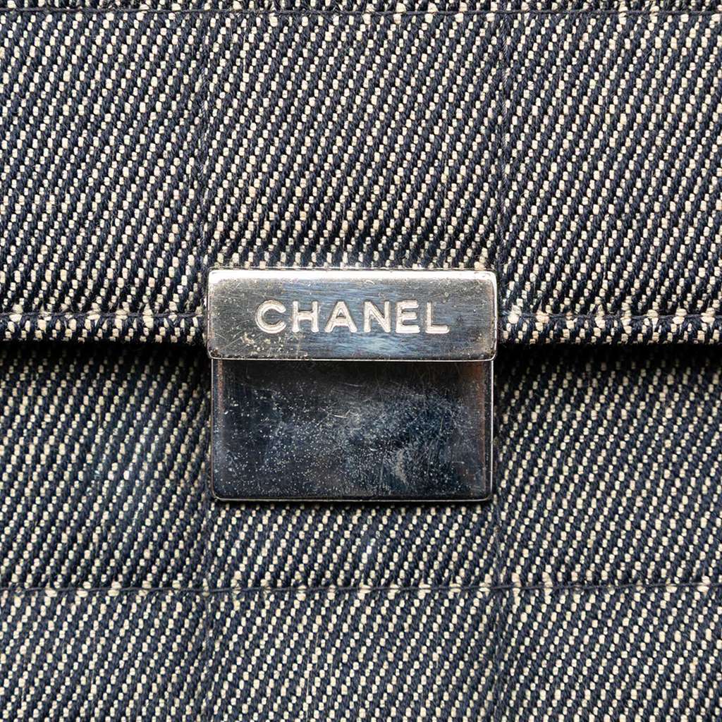 Chanel CC Choco Bar Denim Chain Flap - 5