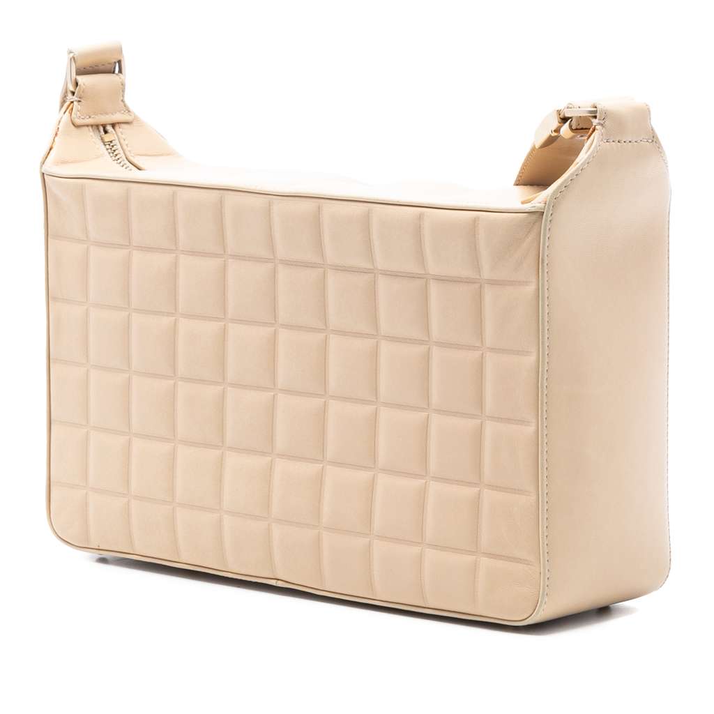 Chanel Medium Lambskin Chocolate Bar Shoulder Bag - 2