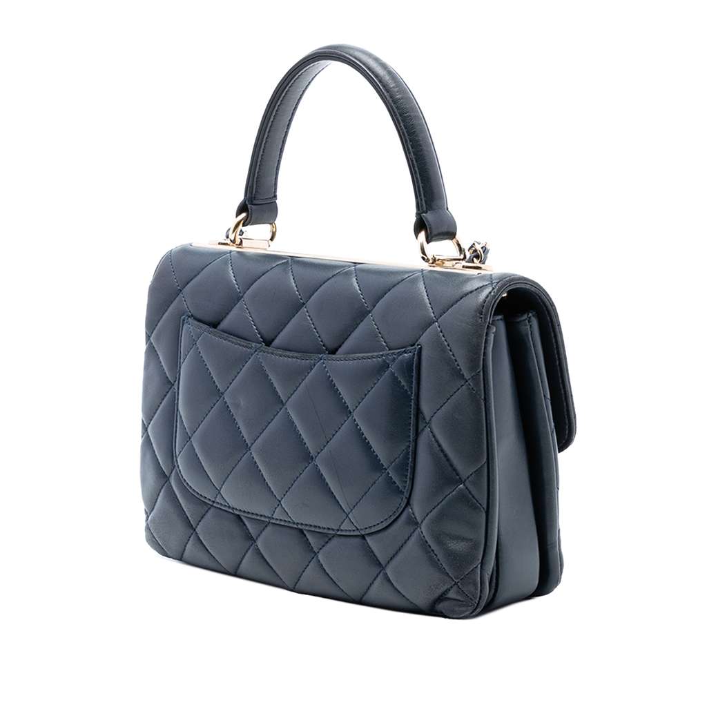Chanel Small Quilted Lambskin Trendy CC Top Handle Flap - 2