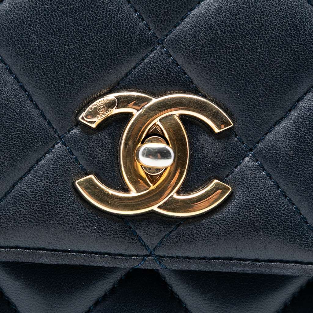 Chanel Small Quilted Lambskin Trendy CC Top Handle Flap - 5