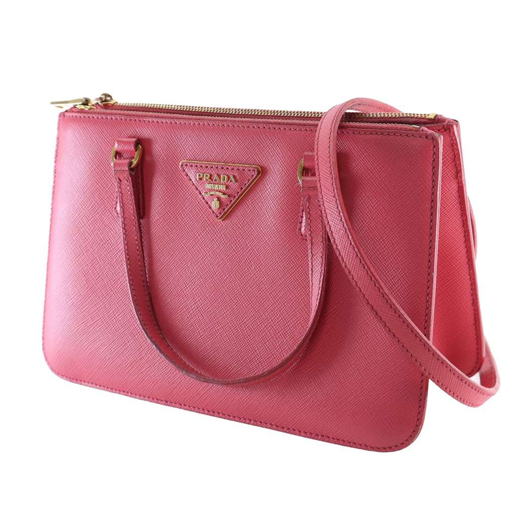 Prada Mini Saffiano Lux Galleria Double Zip Satchel - 3