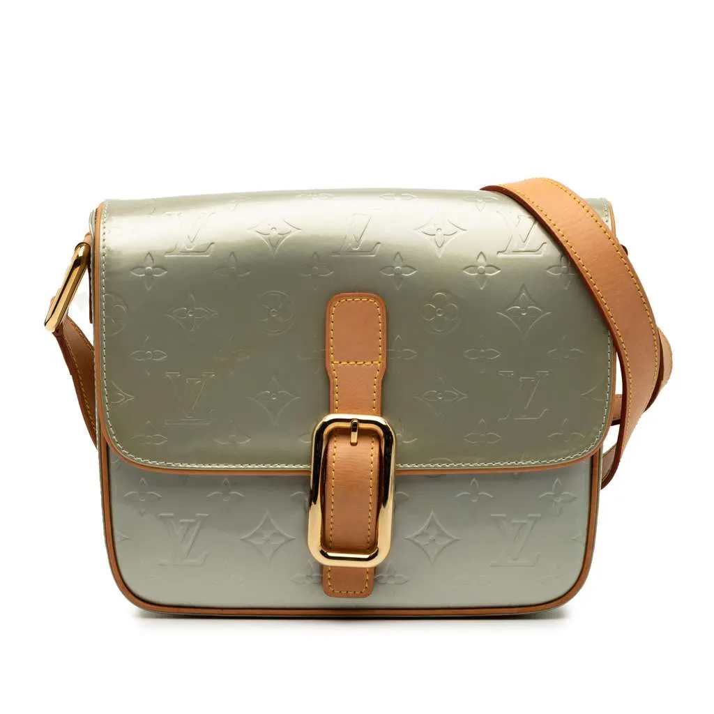 Louis Vuitton Monogram Vernis Christie GM Grey Leather Very good - Front View